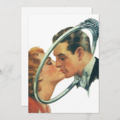 Retro Blank Verloving koninklijke partij Kaart (Voorkant / Achterkant)