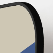 Retro Blau Verpletterende Zonsondergang Over Strep Pickleball Paddle (Links Detail)