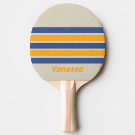 Retro Blau Verpletterende Zonsondergang over Strep Tafeltennisbatje