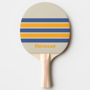 Retro Blau Verpletterende Zonsondergang over Strep Tafeltennisbatje