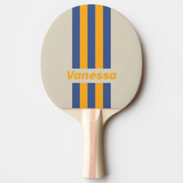Retro Blau Verpletterende Zonsondergang Speld Stre Tafeltennisbatje