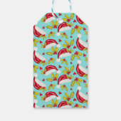 Retro Blauw Eenvoudige Foto Feestelijke Vrolijke K Cadeaulabel (Achterkant)