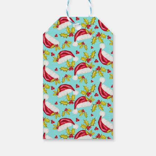 Retro Blauw Eenvoudige Foto Feestelijke Vrolijke K Cadeaulabel (Achterkant)