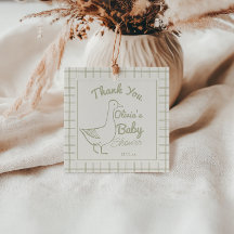 Retro Blauw Gekke Gans Hand getrokken Baby Boy Sho