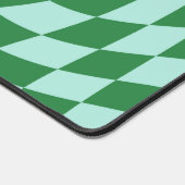 Retro Blauw Groen Geruit geruit geruit geruit Bureaumat (Hoek)