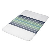 Retro blauw & groen surfboard gestreept badmat (Gekanteld)