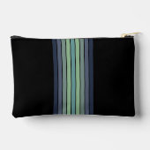 Retro blauw & groen surfboard gestreept etui (Achterkant)