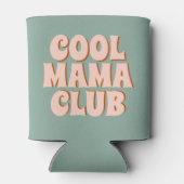 Retro Blauw Roze Grappig Moederdag  Blikjeskoeler (Achterkant)