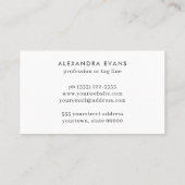 Retro blauw sinaasappel geel MIDDEN EEUW MOD Visitekaartje (Achterkant)