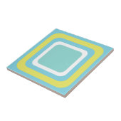 Retro Blauw Wit Geel Tegeltje (Zijkant)