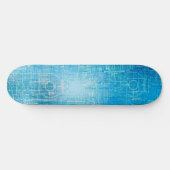 Retro Blauwdruk Skateboard Art (Horizontaal)