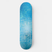 Retro Blauwdruk Skateboard Art (Voorkant)