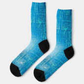 Retro Blauwdruk Sokken – Stijl Ontmoet Comfort (Links)