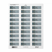 Retro Blauwe Bloem Swallow Patroon van Walter Cran Etiket (Full Sheet)