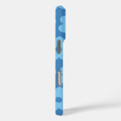 Retro Blauwe Bloemen Whimsical Preppy Hippie Chic Case-Mate iPhone Case (Achterkant / Rechts)