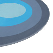 Retro Blauwe Cirkels Snijplank (Hoek)