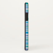 Retro Blauwe Paarse Plaid controleert het Hoesje (Achterkant / rechts)