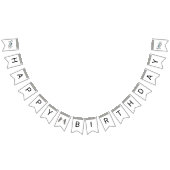 Retro Blauwe Race Auto Rit-On Bunting Vlaggen Vlaggetjes (Alle)