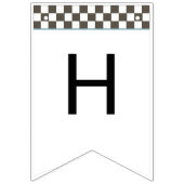 Retro Blauwe Race Auto Rit-On Bunting Vlaggen Vlaggetjes (Tweede vlag)