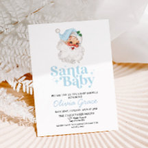 Retro Blauwe Sinterklaas Baby Kerstvakantie Baby S