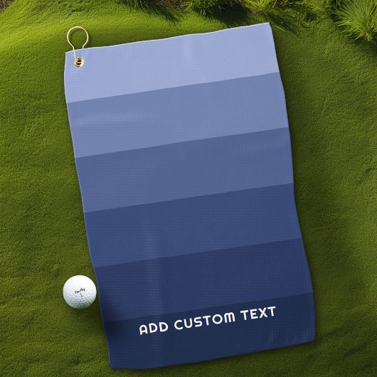 Retro blauwe strepen met eenvoudige schreefloze na golfhanddoek