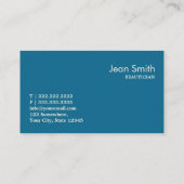 Retro Blauwe Visitekaartje van de (Achterkant)