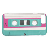 Retro Blauwgroen Audio Cassettebandje Case-Mate iPhone Case (Achterkant (Horizontaal))
