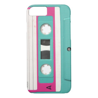  Retro Blauwgroen Audio Cassettebandje iPhone 8/7 Hoesje