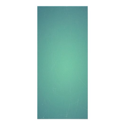 Retro Blauwgroen BlueGreen Turquoise Promotion Reclamekaart (Voorkant)