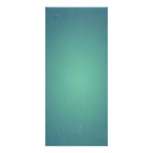 Retro Blauwgroen BlueGreen Turquoise Promotion Reclamekaart (Achterkant)