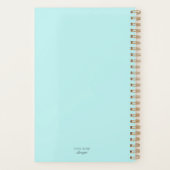 Retro Blauwgroen Coral Pioneer Vrouw Planner Onged (Achterkant)