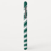 Retro Blauwgroen groene funky Sun Rays Achtergrond Case-Mate iPhone Case (Achterkant/links)