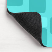 Retro Blauwgroen Mousepad Muismat (Hoek)