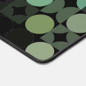 Retro Blauwgroen Sage Groen Zwart Grijs Pop Kunstp Bureaumat (Hoek)