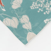 Retro Blauwgroen Steenbok Zodiac Feestelijke Dier Fleece Deken (Hoek)