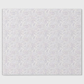 Retro Bleek subtiel Paisley Pattern Cadeaupapier (Vlak)