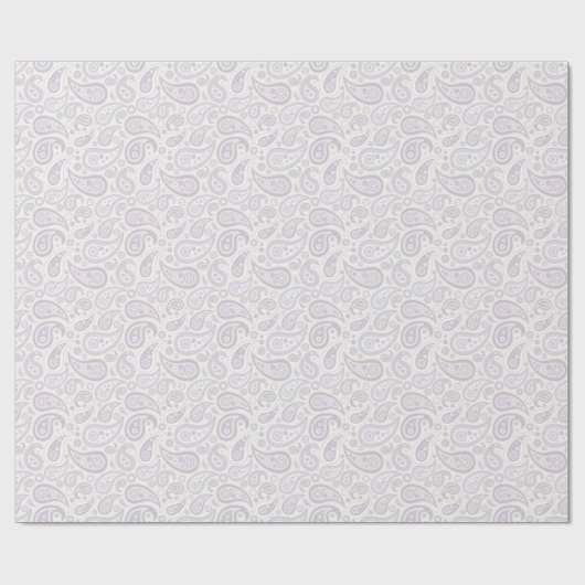 Retro Bleek subtiel Paisley Pattern Cadeaupapier (Vlak)