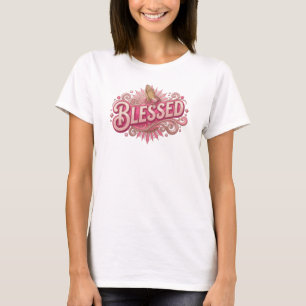 Retro BLESSED 2D Aangepaste Creatie T-shirt