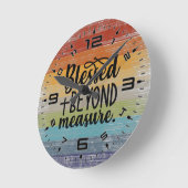 Retro Blessed Beyond Measure Ronde Klok (Hoek)