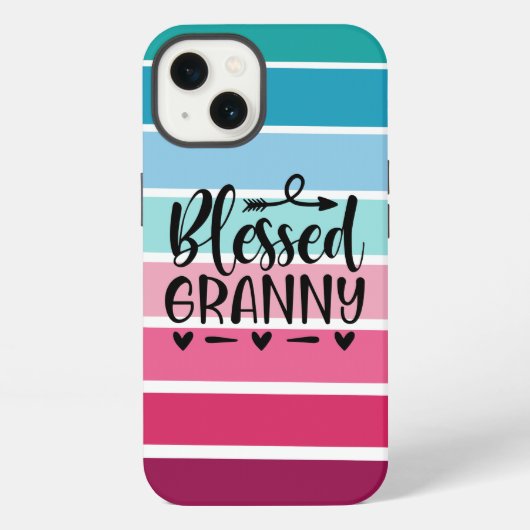 Retro Blessed Granny iPhone Hoesje (Achterkant)