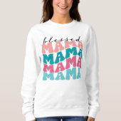 Retro Blessed Mama Sweatshirt (Voorkant)