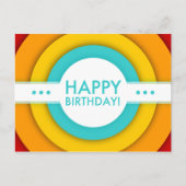 retro blije verjaardag briefkaart (Voorkant)