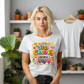Retro blijf groovy Tri-Blend shirt