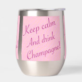 Retro Blijf kalm en Drink champagne (Links)
