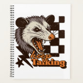 Retro Blijf praten Feral Possum: Angry Wild Animal Planner (Voorkant)