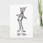 Retro Blikman Rode Das Uw Tekst Kaart (Voorkant)