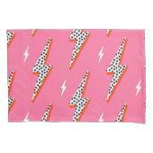 Retro bliksemflits met schroefdraad rode dop kussensloop (Voorkant)