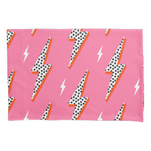 Retro bliksemflits met schroefdraad rode dop kussensloop