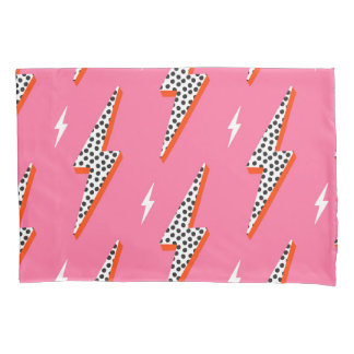 Retro bliksemflits met schroefdraad rode dop kussensloop