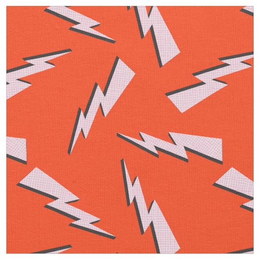 Retro bliksemschicht onweer flits rood stof (Close Up)